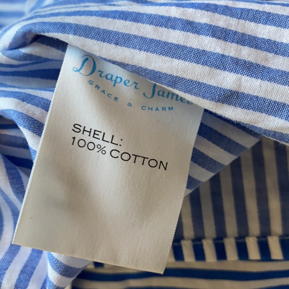 Draper James stripe ruffle top size 8 - Picture 6 of 7